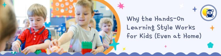 children building with blocks in a classroom